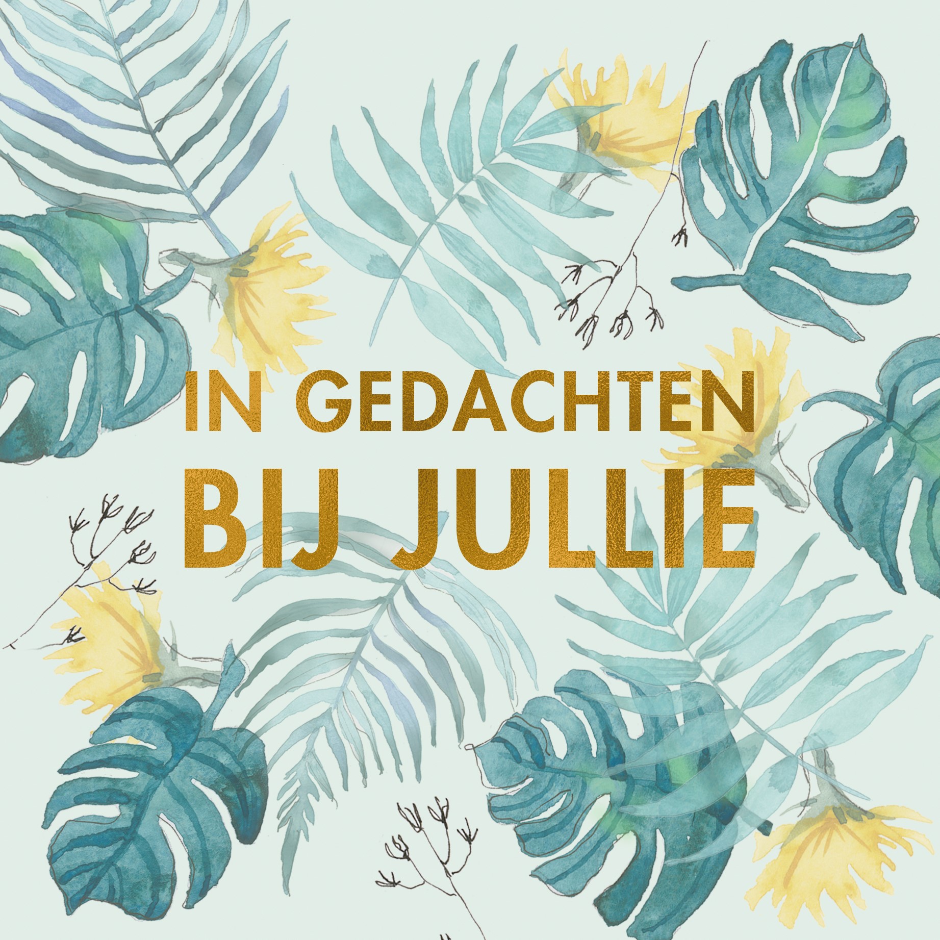 Hallmark Kaart | Algemeen | Bladeren in gedachten bij jullie