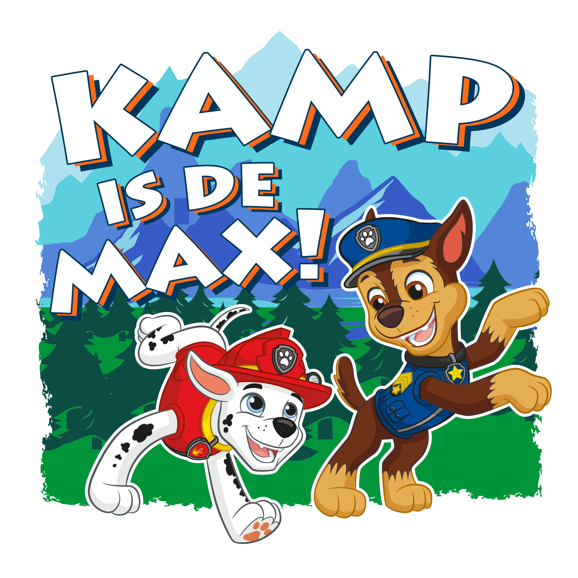 Paw Patrol Kaart | Op kamp | Paw Patrol Kamp is de Max