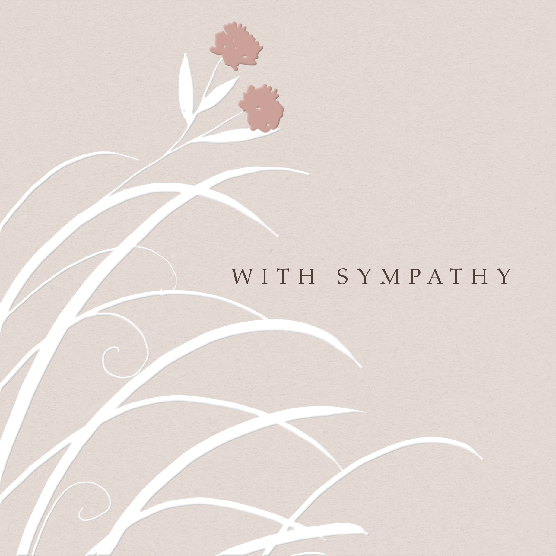 Hallmark Kaart | Condoleance | Vierkante kaart with sympathy