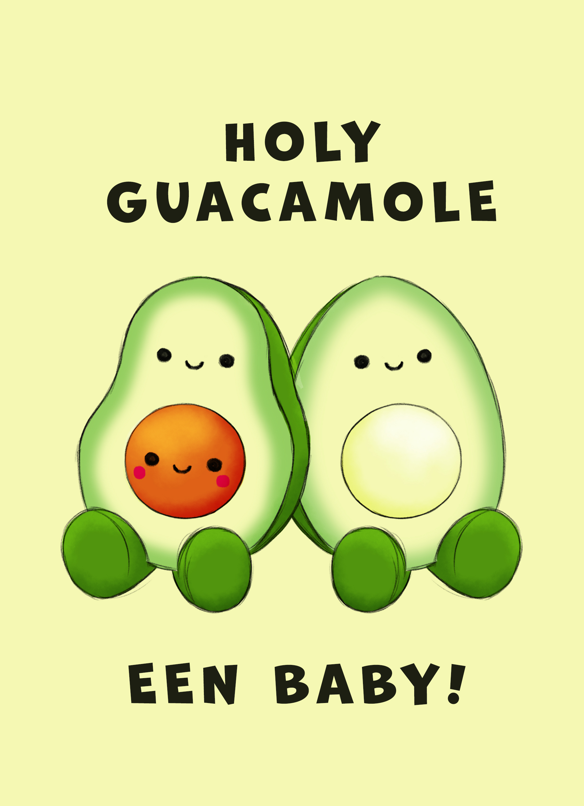 Hallmark Kaart | Algemeen | Zwangerschap kaart holy guacamole
