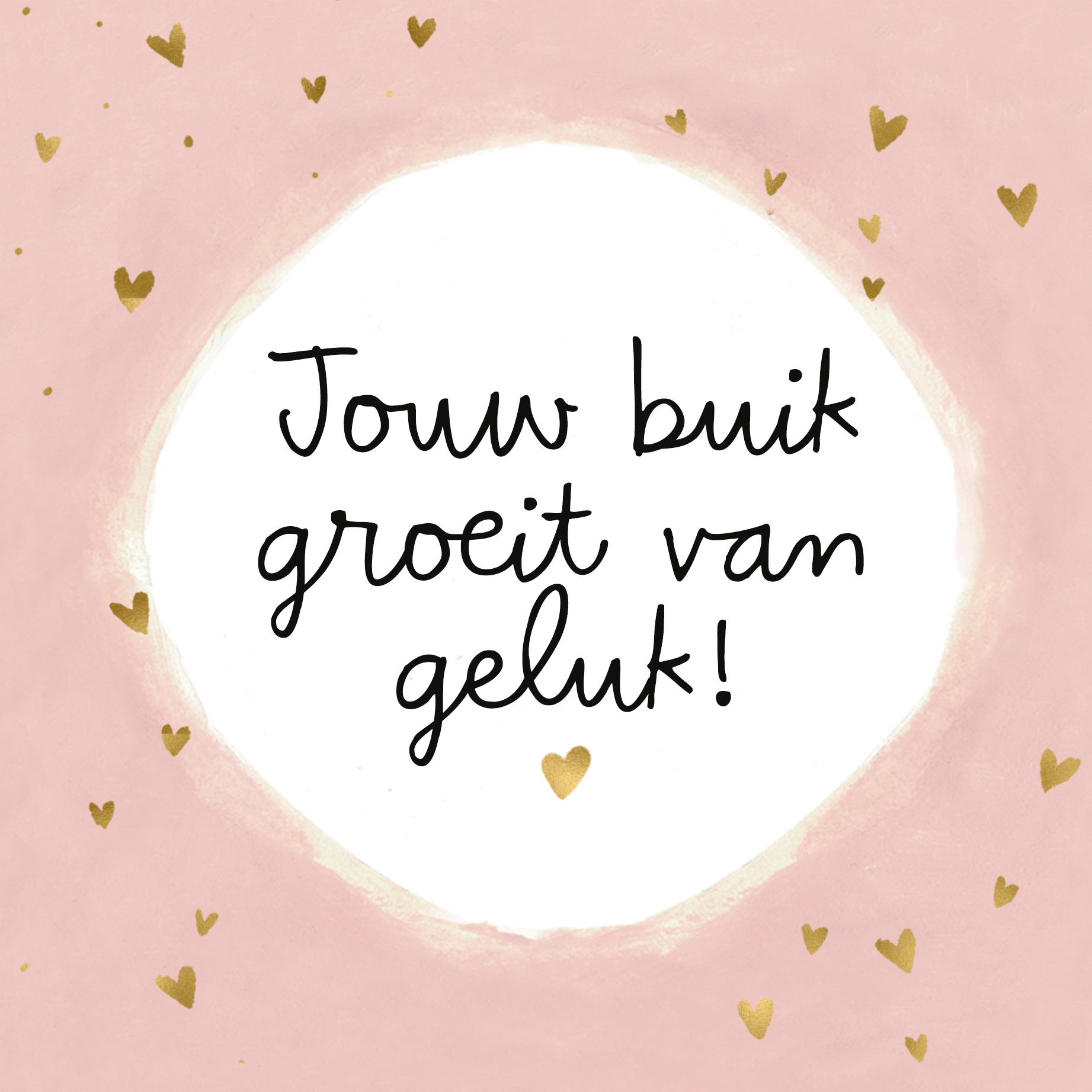 Hallmark Kaart | Zwangerschap felicitatie jouw buik groeit van geluk