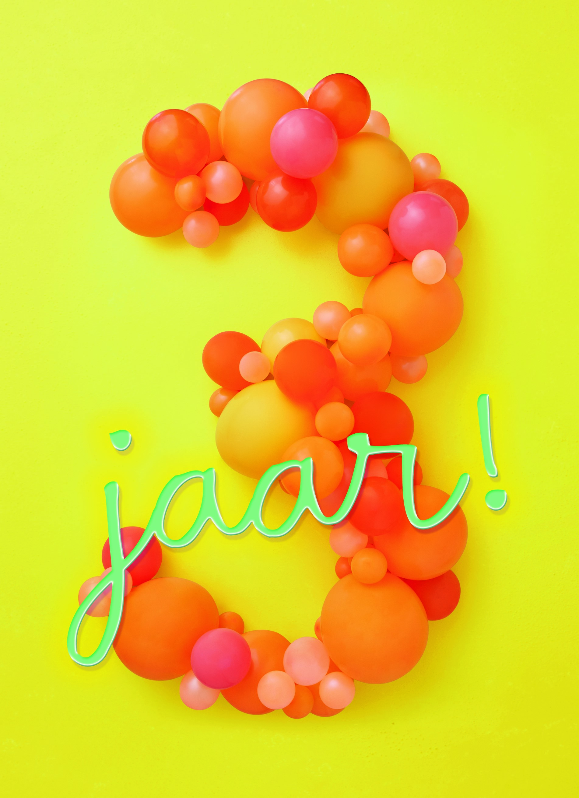 Verjaardagskaart Hallmark | Prodo design jippie 3 jaar
