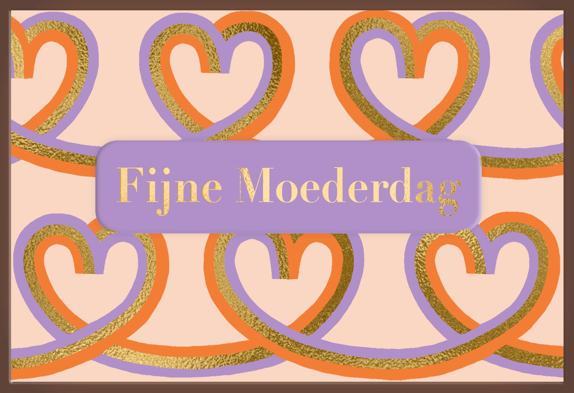 Chocolade kaart Moederdag | Moederdagkaart fijne Moederdag chocolade