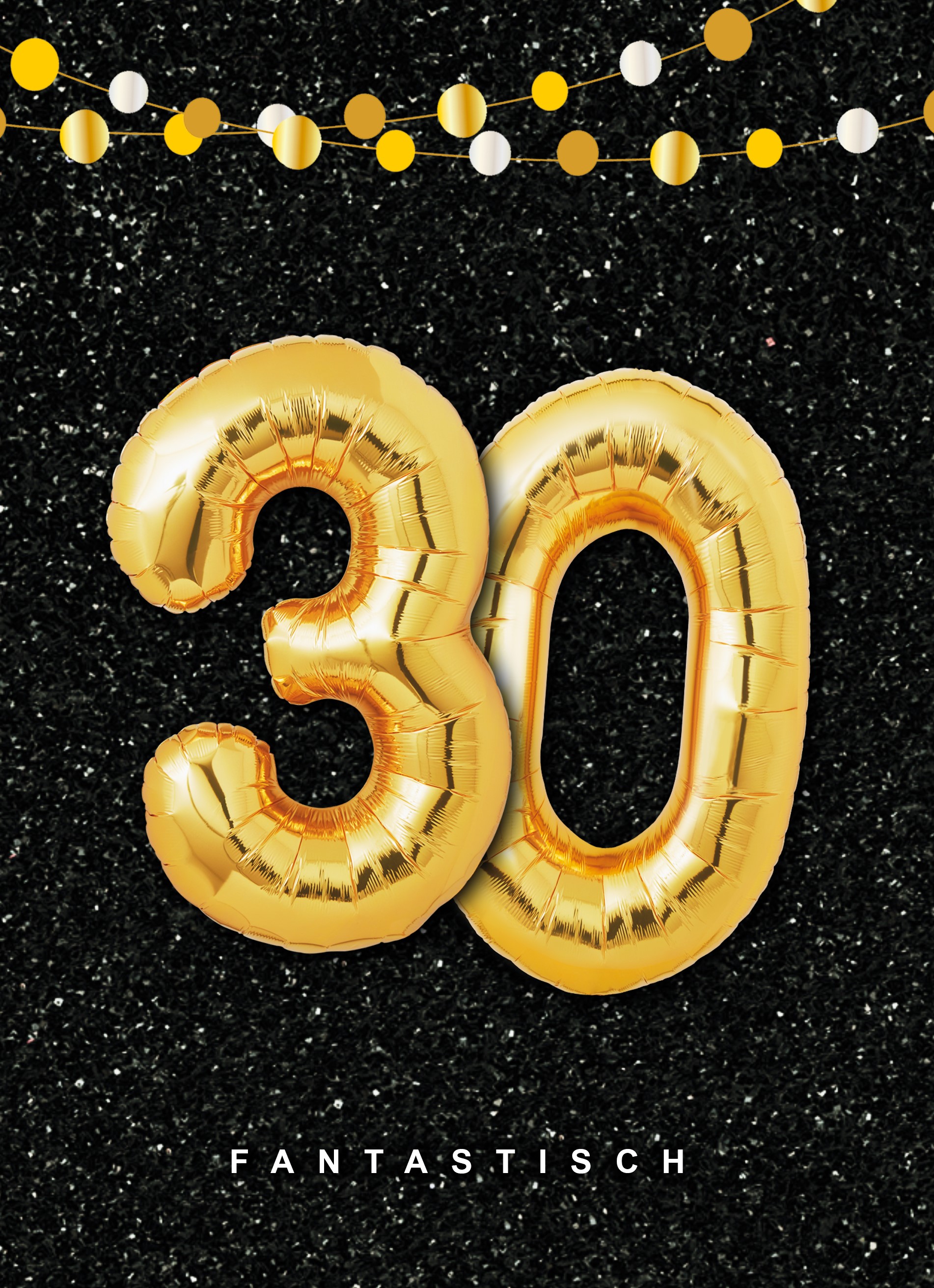 Verjaardagskaart Hallmark | Verjaardagskaart leeftijden 30 ballonletters