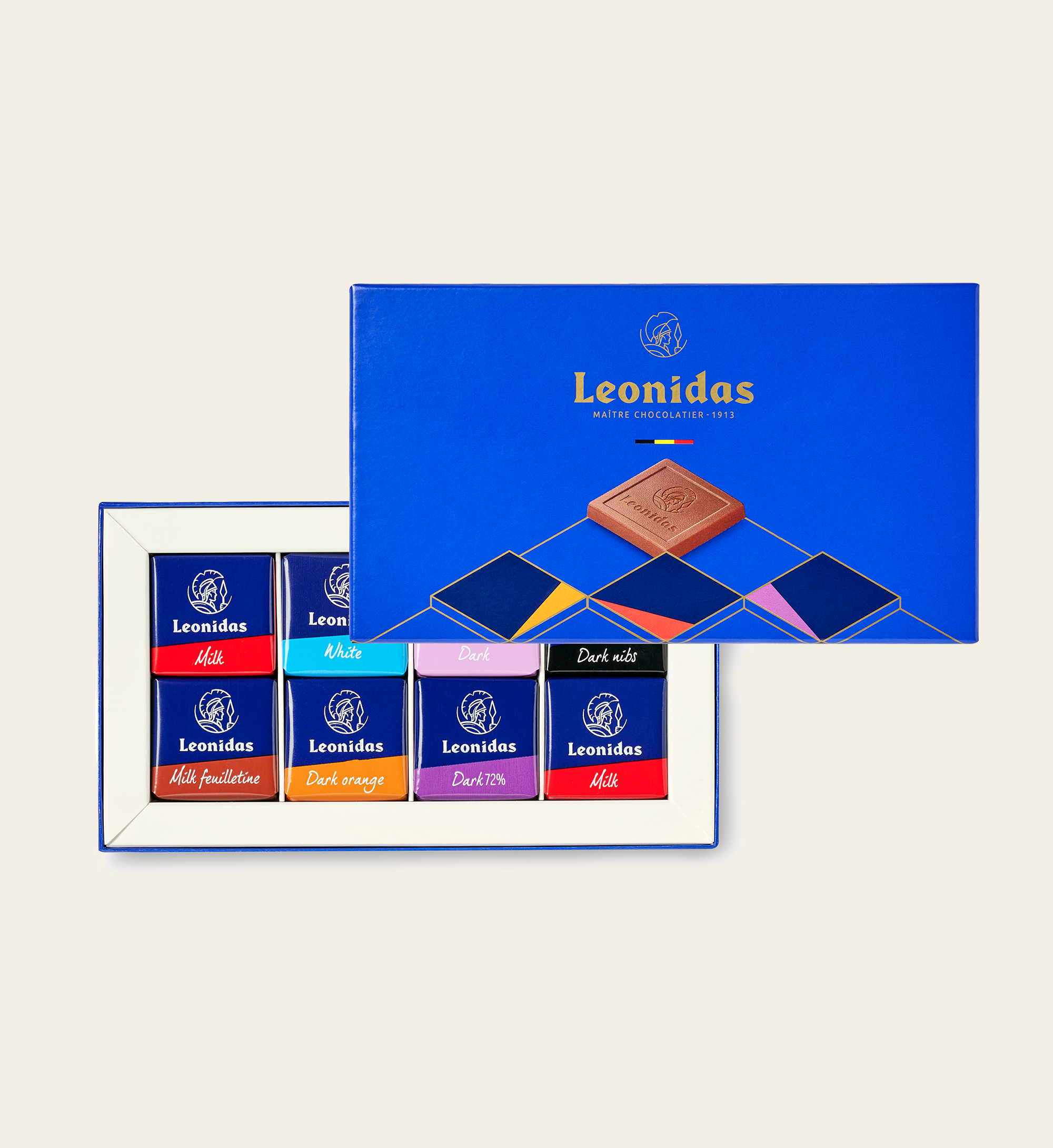 Leonidas 24 Napolitains Geschenkdoos | Chocolade cadeau + kaart versturen