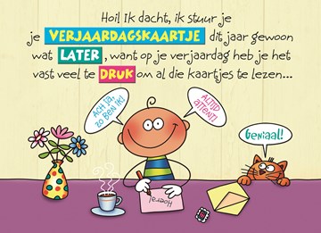 Ongebruikt Kaarten Verjaardag te laat | Hallmark UY-88