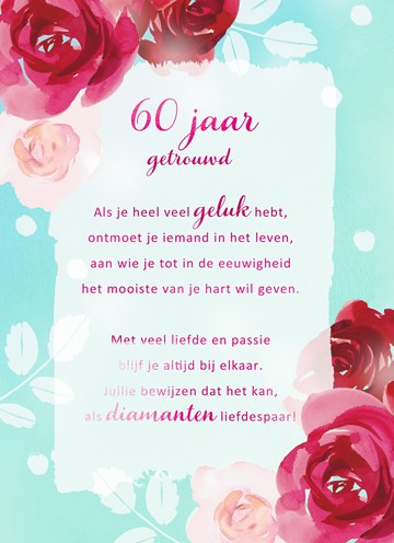 Ongekend 60 jaar getrouwd? Stuur een extra bijzondere kaart | Hallmark KB-91