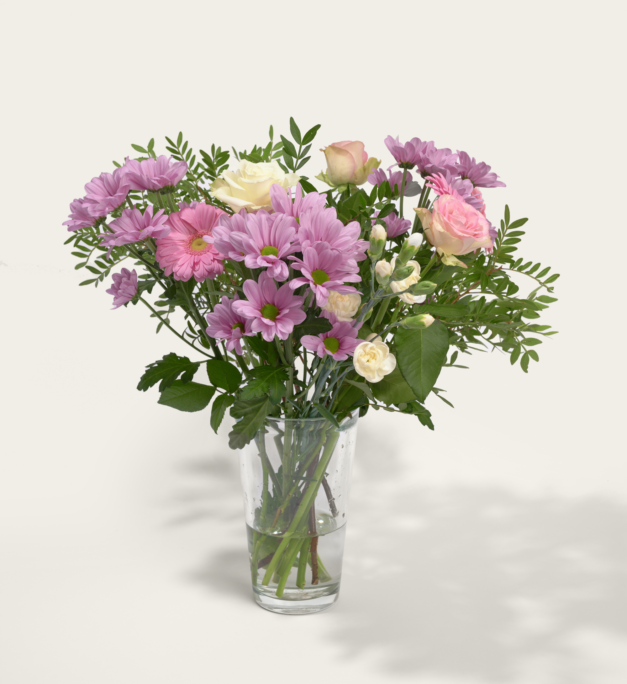 Boeket Bloemen Roze Glimlach | Bloemen + kaart versturen
