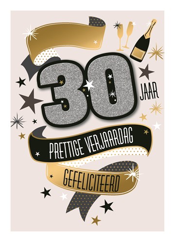 Super Kaarten Verjaardag leeftijden - 30 | Hallmark SO-81