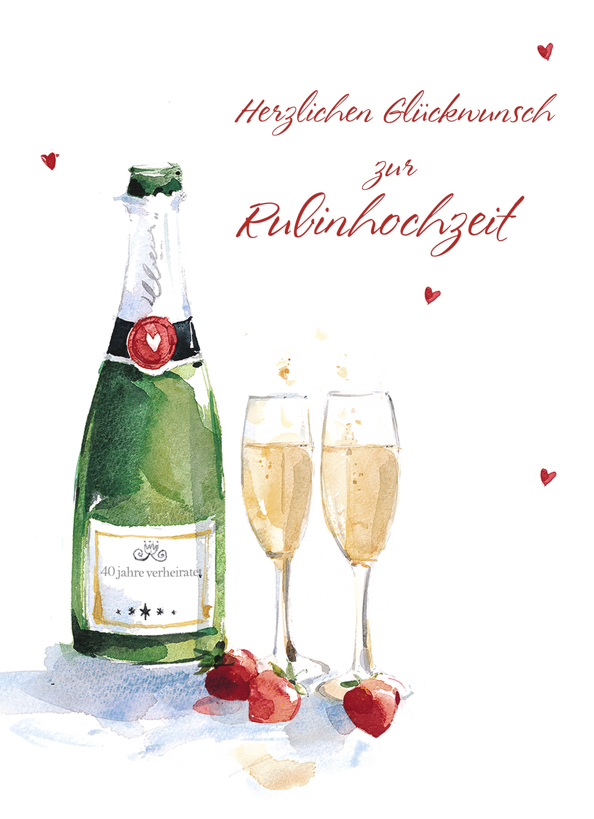 Karten - hochzeits tag - rubinhochzeit 40 hochzeitstag | Hallmark