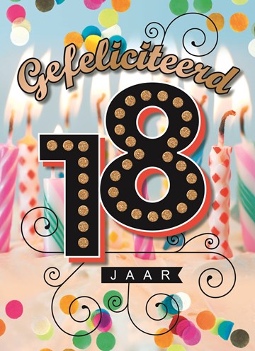 Ongekend Kaarten Verjaardag leeftijden - 18 jaar | Hallmark DA-73