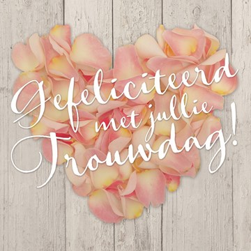 Goede Alle huwelijkskaarten | Felicitatie Huwelijk & jubileum trouwdag EZ-39