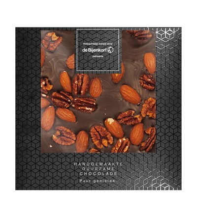 hallmark.nl | Chocolade Bijenkorf Tablet Puur Amandel Pecan