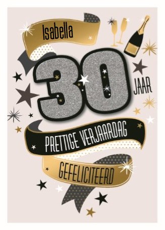 30 Jaar Gefeliciteerd Verjaardag 30 Verjaardag Verjaardagskaart
