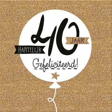 Goede Kaarten Verjaardag leeftijden - 40 | Hallmark LT-31