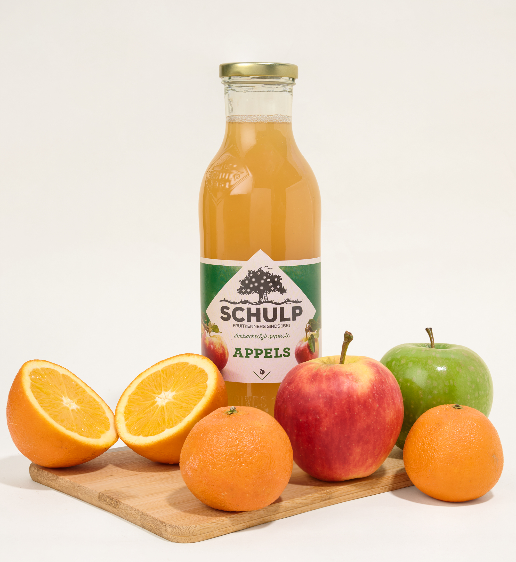 Fruitmand Cadeaubox met Fruitsap