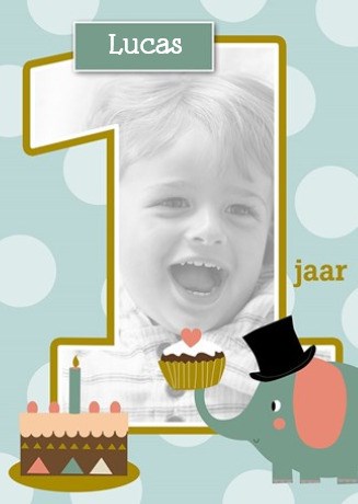 Uitgelezene Kaarten - verjaardag leeftijden - verjaardagskaart 1 jaar | Hallmark VN-35