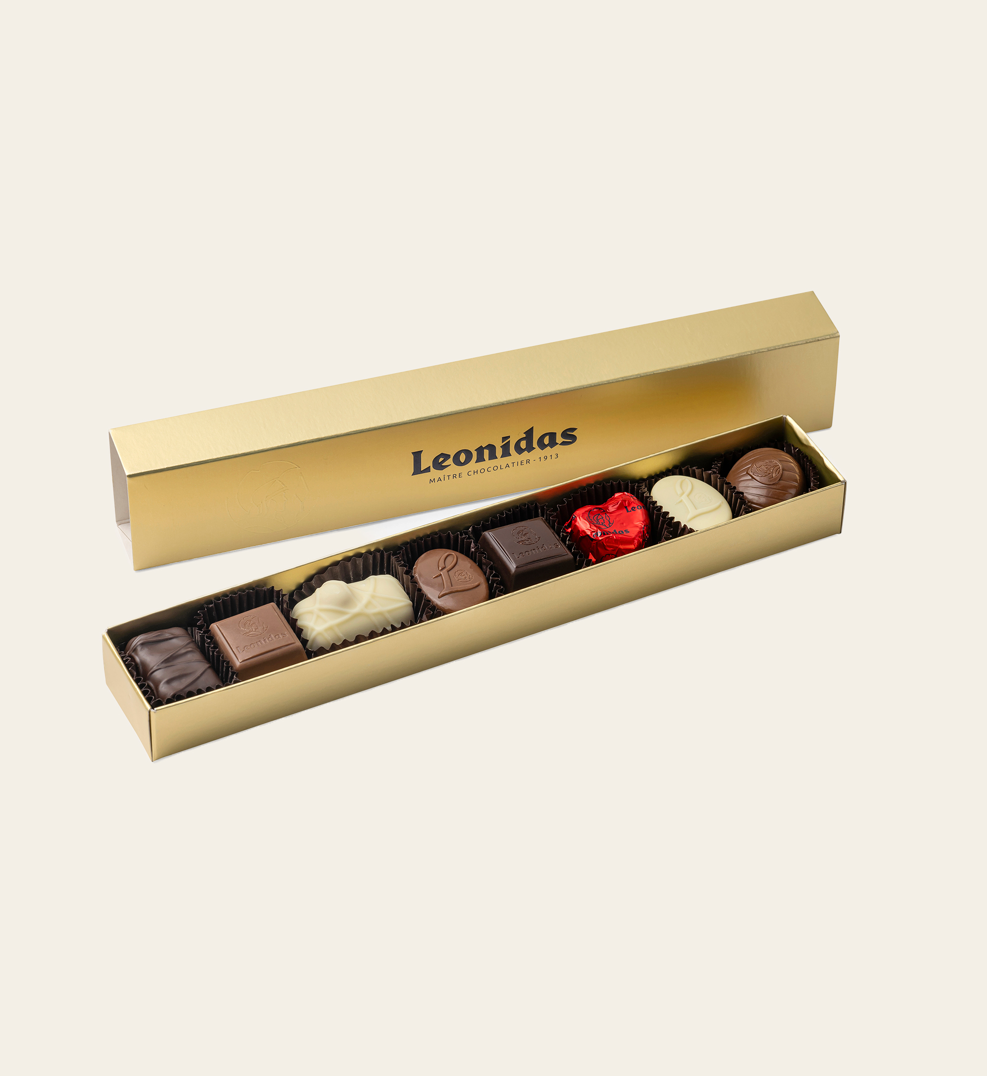 Leonidas Chocolade Bonbons 8 stuks | Chocolade cadeau + kaart versturen