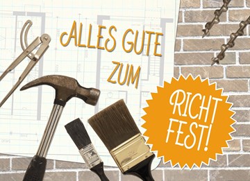 Echte Karte Richtfest | Hallmark