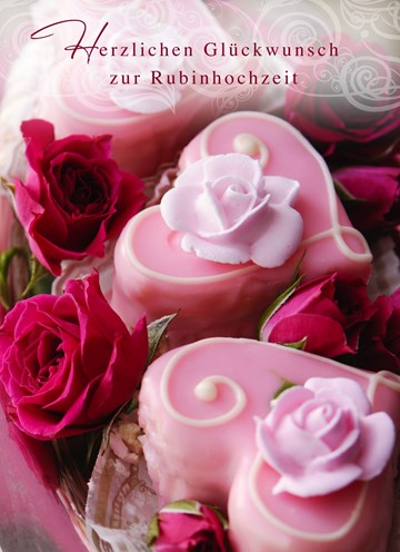 Glückwünsche 40 Hochzeitstag Rubinhochzeit
