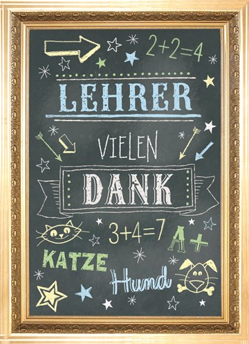 Echte Karte Danke Lehrerin Lehrer Hallmark