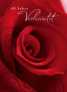 Das geschenk zur rubinhochzeit ehrt 40 hochzeitstage! Echte Karte Hochzeitstag - Rubinhochzeit 40 | Hallmark
